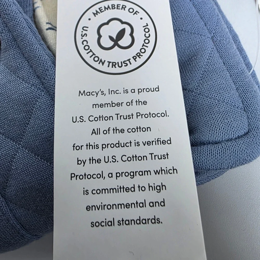 First Impressions Baby Boy Quilted Overalls and Bodysuit 2pc Set Blue 3-6 Months